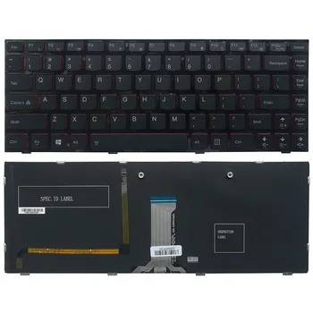Naujas US klaviatūra Lenovo Ideapad Y400 Y400N Y410P Y430P MUMS nešiojamojo kompiuterio Klaviatūra su Apšvietimu/Nr. apšvietimas