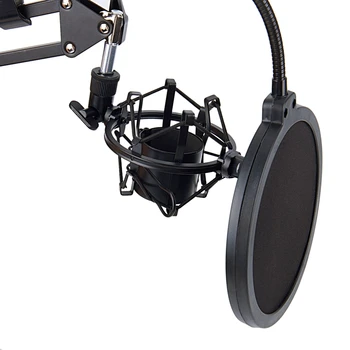 NB-35 Mikrofonas Žirkliniai Svirtimi ir Stalo Tvirtinimo Gnybtas&NW Filtras Priekinio stiklo Shield & Metalo Mount Kit #5