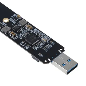 Nešiojamų Aukštos kokybės NVME į USB Adapteris M. 2 SSD Tipo Kortelė, USB 3.1 Gen 2 Tilto Mikroschema būtų M2 SSD Mygtuką M, Windows XP/7/