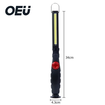 Nešiojamų COB Darbą Šviesos Magnetas LED Žibintuvėlis Pusės Žibinto Lempa, Sulankstomas Worklight Pagal Automobilio Kapoto Magnetinio Potvynių Žiburiai Belaidžius