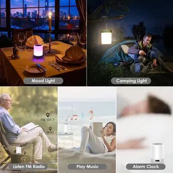 Nešiojamų Naktį Šviesos, Lietimui LED Paglostyti Šviesos staliukas, Lempa, USB, 