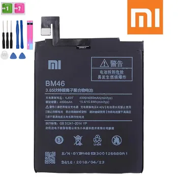 Originalus naujas BM46 Baterija 4000 mAh už Xiaomi Hongmi Redmi Note3 3 Pastaba Baterija sandėlyje Su Sekimo numeriu+Tloos