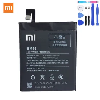 Originalus naujas BM46 Baterija 4000 mAh už Xiaomi Hongmi Redmi Note3 3 Pastaba Baterija sandėlyje Su Sekimo numeriu+Tloos