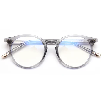 Peekaboo retro apvalių akinių rėmeliai moterų tr90 skaidri, pilka, optiniai akiniai vyrams korėjos stiliaus skaidraus lęšio naujųjų metų dovanos