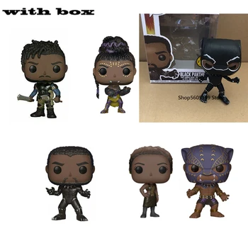 POP NAUJAS Black Panther Erik Killmonger Shuri su būda Pav Žaislų Kolekcijos modelis žaislas vaikams