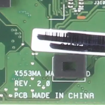 REV.2.0 ASUS X553MA SR1YJ SR1W4 Celeron N2840 N2830 CPU DDR3 Nešiojamojo kompiuterio motininės Plokštės visą bandymo darbas