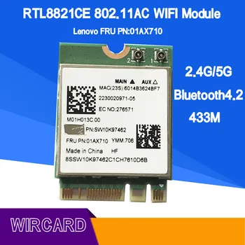 RTL8821CE 802.11 AC 1X1 Wi-Fi+BT 4.2 Combo Adapter Kortelių FRU 01AX710 belaidžio tinklo kortelė nešiojamas kompiuteris