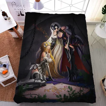 Rugsėjo atnaujinti Anime Fate/Grand Kad FGO Jeanne d ' arc & Scathach lova pieno lapo ir antklodė vasaros antklodė 150x200cm