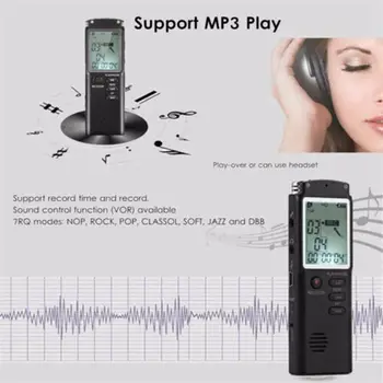 Skaitmeninis Diktofonas diktofoną, bet bodhis nenorėjo MP3 Grotuvas 8G/16G Įkrovimo Skaitmeninio Garso Garso Skaitmeniniai diktofonai