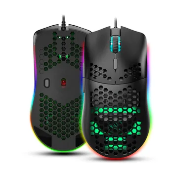 Skylę pelės RGB šviesos makro programavimas žaidimas pelės 6 klavišą, galite išjungti šviesos 6400dpi kompiuterių pelės