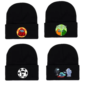 Tarp Mūsų Žaidimas išoriniai įrenginiai Žiemos Skrybėlę Moterys Vyrai Megzta kepurė Šilta, Minkšta Hip-Hop Kepuraitė Mados Visas rungtynes, Skrybėlę