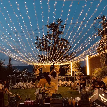 Thrisdar 100M 2000 LED Kalėdų Styginių Šviesos Lauko Vestuvių Pasakų Šviesos Eilutę Girliandą Kalėdų Medžio Šalis, Šventės Dekoras