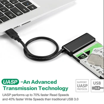 USB 3.0 Prie SATA HDD SSD Kabelio Išorinio Kietojo Disko Adapteris Keitiklis, Laidas 2.5 3.5 HDD SSD Diskai