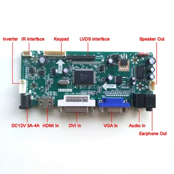 Už B156XW01 V0 V1 V2 M. NT68676 ekrano valdiklis ratai valdybos DVI VGA LCD monitorius skydelis CCFL LVDS 30Pin 15.6