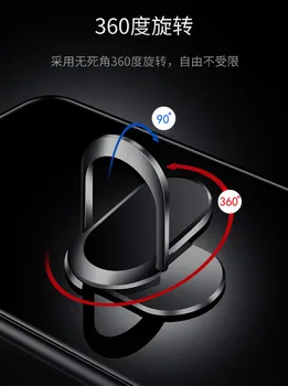 Už Xiaomi Redmi Pastaba 9S Atveju Sunku Grūdintas Stiklas Su Stovu Žiedas Magnetas Apsaugoti Galinio Dangtelio Atveju Xiaomi Redmi 9 Pastaba Pro MAX