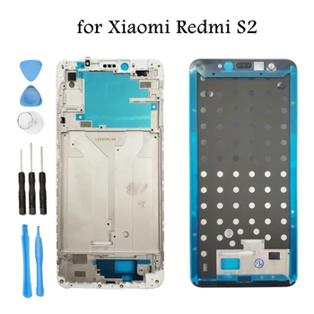 Už Xiaomi Redmi S2/ Redmi Y2 Vidurį Rėmo Plokštės Būsto Bezel Faceplate Bezel LCD Remti Priekinis Rėmas Remontas, Atsarginės Dalys