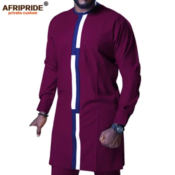 Vyriški Marškiniai, Kostiumas Afrikos Drabužių Dashiki Kelnes Nustatyti Genčių Komplektus Vaškas Drabužiui Ankara Drabužius 2 Gabalas AFRIPRIDE A1916068