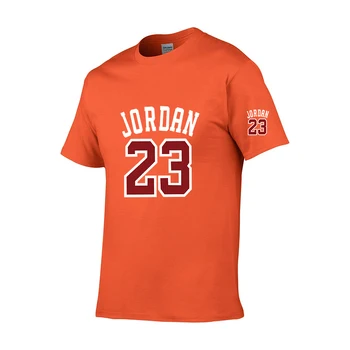 Vyriški T-shirt + Atsitiktinis Sportinę Vyrų ir Moterų Jordanija 23 Išspausdintas Viršų