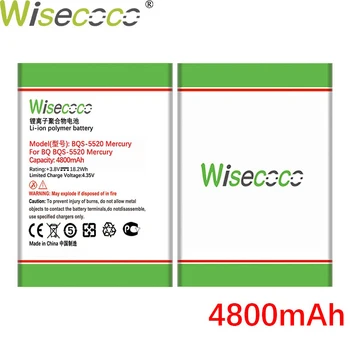 WISECOCO 4800mAh BQ-5520 Baterija BQ BQS-5520 Gyvsidabrio Telefonų Sandėlyje Naujausias Gamybos Aukštos Kokybės Baterija+Sekimo Kodas