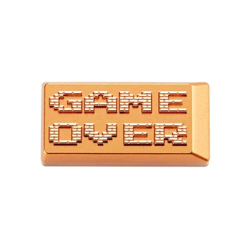 Zomo gameover žaidimas per Amatininkas Keycap CNC anoduoto aliuminio, Suderinamas Cherry MX jungiklis naikinimo aukso colorway