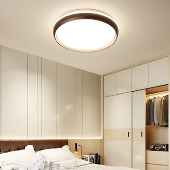 Šiuolaikinės nuotolinio valdymo tamsos minimalistinio apvalus LED lubų šviesos, svetainė, miegamasis, studijų hotel restaurant lempos