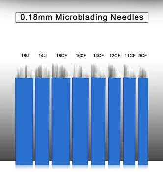 0.18 mm Nano geležtės microblading adatos permanentinis Makiažas Antakių Tatuiruotė Adata, Disko Microblade 3D Siuvinėjimas
