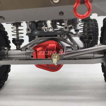 1/10 CENTRINIS SCX10 Honcho Jeep CNC Aliuminio Ašies Nustatyti, Priekiniai + Galiniai Ašių Gun Metal