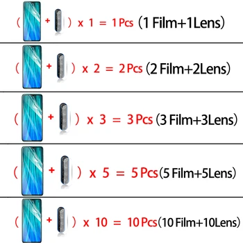 1-10 vienetų, hidrogelio filmas redmi pastaba 8pro minkšta stiklo pastaba 8t xaomi redmi note8 screen protector redmi 8 t xiaomi pastaba 8 pro