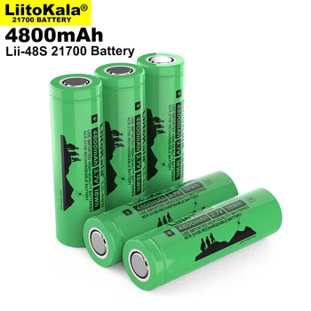 1-10VNT LiitoKala Lii-48S), 3,7 V 4800mAh 21700 baterija 9.6 galia 2C Normų Įvykdymo trijų komponentų ličio baterijos, Elektrinis dviratis PASIDARYK pats