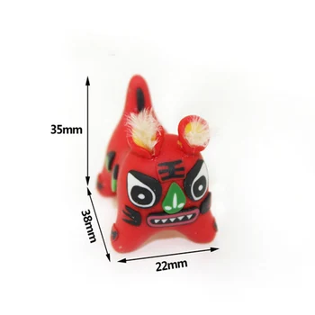 1/12 Miniatiūriniai Lėlių Priedai Mini Red Tiger Modeliavimas Gyvūnų Modelio Žaislai Doll House Dekoro