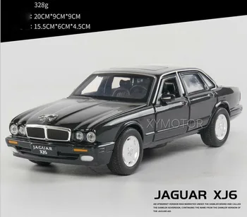 1/32 Jackiekim Už Jaguar XJ6 XJ-6 Diecast Metal Automobilio Modelį Žaislai Dovanos Vaikams Žaislų, Garso, šviesos, traukti atgal, Juoda/Mėlyna/Žalia/Sidabrinė