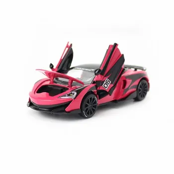 1:32 Masto/Diecast Metal Žaislo Modelis/Mclaren 600LT Racing/Garso ir Šviesos Lenktynių Automobilių/Traukti atgal/Durų Openable Švietimo Kolekcija