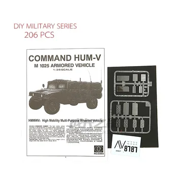 1/35 Hummer Šarvuotų Sunkvežimių Vežėjas Puolimą VISUREIGIS Surinktas Modelis JAV Armijos Džipas