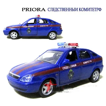 1:36 LADA PRIORA rusijos Federacijos Policijos Automobilį Modeliavimas Lydinio Automobilio Modelį Vaikams, Žaislų, Dovanų
