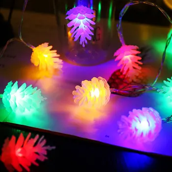1,5 M LED Pušies Kankorėžis String Žibintų Pasakų String Žibintai Ornamentu Patalpų Lauko Šalis, Vestuvių, Kalėdų Medis, Sodas Atostogų