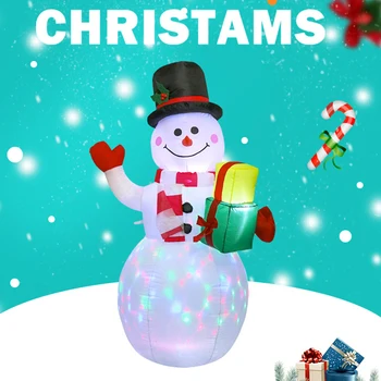 1,5 m LED Šviesos Pripučiami Modelis Kalėdų Senį Spalvinga Pasukti Airblown Lėlės, Žaislai, Namų Kieme, Prekybos Centrai Kalėdos Šaliai Dekoro