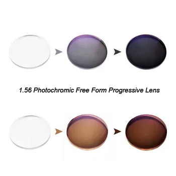 1.56 Photochromic Laisvos Formos Palaipsniui Optinis Multifocal Receptinių Lęšius Greitai ir Giliai Spalvų Kaita, Veiklos