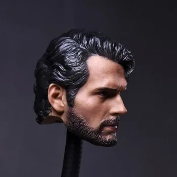 1:6 Masto Žmogus Berniukas Galvos Skulptūra Henry Carvill su Barzda Uždirbantiems Nusmukęs Edition Headsculpt Modelis Žaislai, 12