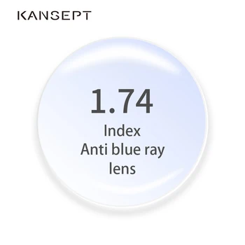 1.74 Indeksas Anti-Blue Ray Receptinių Lęšius Aspherical Kompiuterių Specialistas Lęšiai Anti-Radiacijos Optinis Trumparegystė Toliaregystė Len