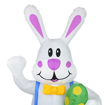 1.9 m Pripučiami Easter Bunny Lėlės Žaislas LED Nakties Šviesos Paveikslas Kieme Lauko Sodo Šalis Ornamentu Dekoravimui