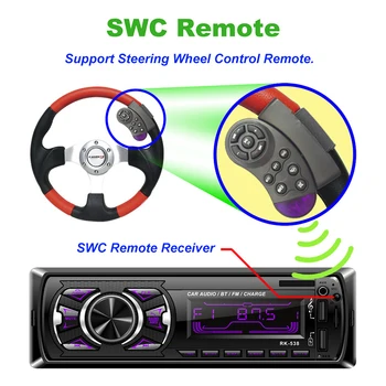 1 Din Automobilių Skaitmeninio Stereo Multimedijos Grotuvas su AUX MP3 FM/USB Nuotolinio Valdymo Automobilio Radijo