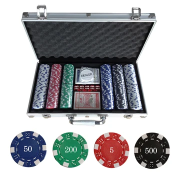 1 Dėžutė Pokerio Žetonų Rinkinį Žetonų Texas Holdem Poker Aliuminio Dėžutė Rinkinys, Pokerio Žetonų Kortelės Lustas Monetų Aliuminio Box Set HWC