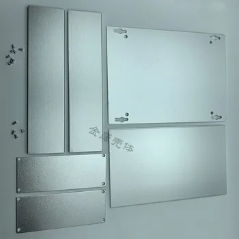 1 gabalas aliuminio korpusas atveju elektronikos projektų atveju, 55(H)x159(W)x223(L) mm