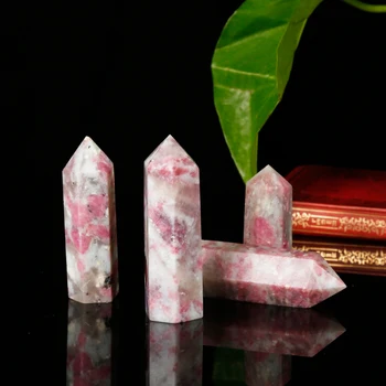 1 gabalas natūralus rožių akmens šešiakampe skiltyje akmens skiltyje, 