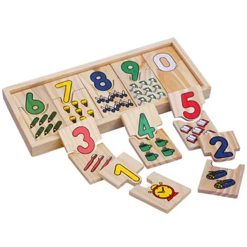1 Rinkinys Kūdikių Švietimo Montessori Ankstyvo Mokymosi Mediniai Žaislai, Skaitmeninis Atitikimo Plokštės Vaikų Matematikos Mokymo Abacus Jutimo Žaislai