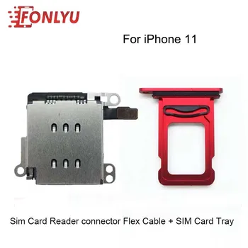 1 Set Dual Sim Card Reader jungtis, Flex Kabelis + Sim Kortelės Dėklas Lizdo Laikiklį, Skirtą 