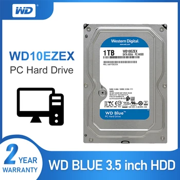 1 TB WD Blue 3.5 SATA 6 GB/s HDD sata vidinis standusis diskas 64M 7200PPM kietasis diskas hdd desktop PC WD10EZEX
