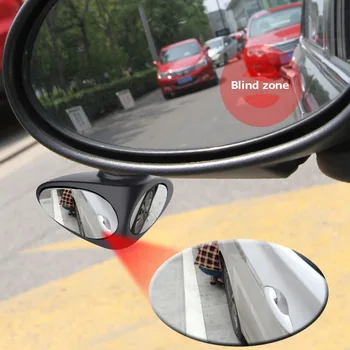 1 Vnt 360 Laipsnių Pasukti Automobilį Blind Spot Išgaubtas Veidrodis Automibile Šildomi Išoriniai Stovėjimo Veidrodėliai Saugos Reikmenys