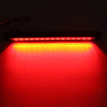1 Vnt Automobilių LED Galiniai Šviesos Ultra Plonas Stop-Stabdžių Lempos Automobiliams, Autobusų, Sunkvežimių Priekabos 12V 24V Raudona Geltona Balta