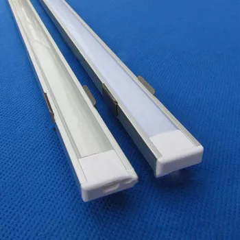 10-20 rinkiniai įterptųjų led šviesos juostelės aliuminio lizdas 1m ilgio linija, dekoratyviniai aliuminio lydinio lizdas tinka 12mm šviesos juostelės
